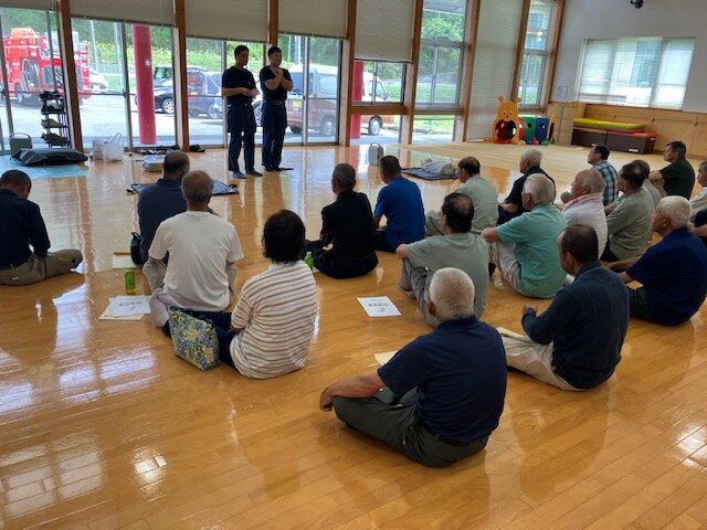 鮫川村シルバー人材センター会員を対象とした救急法を実施しました。