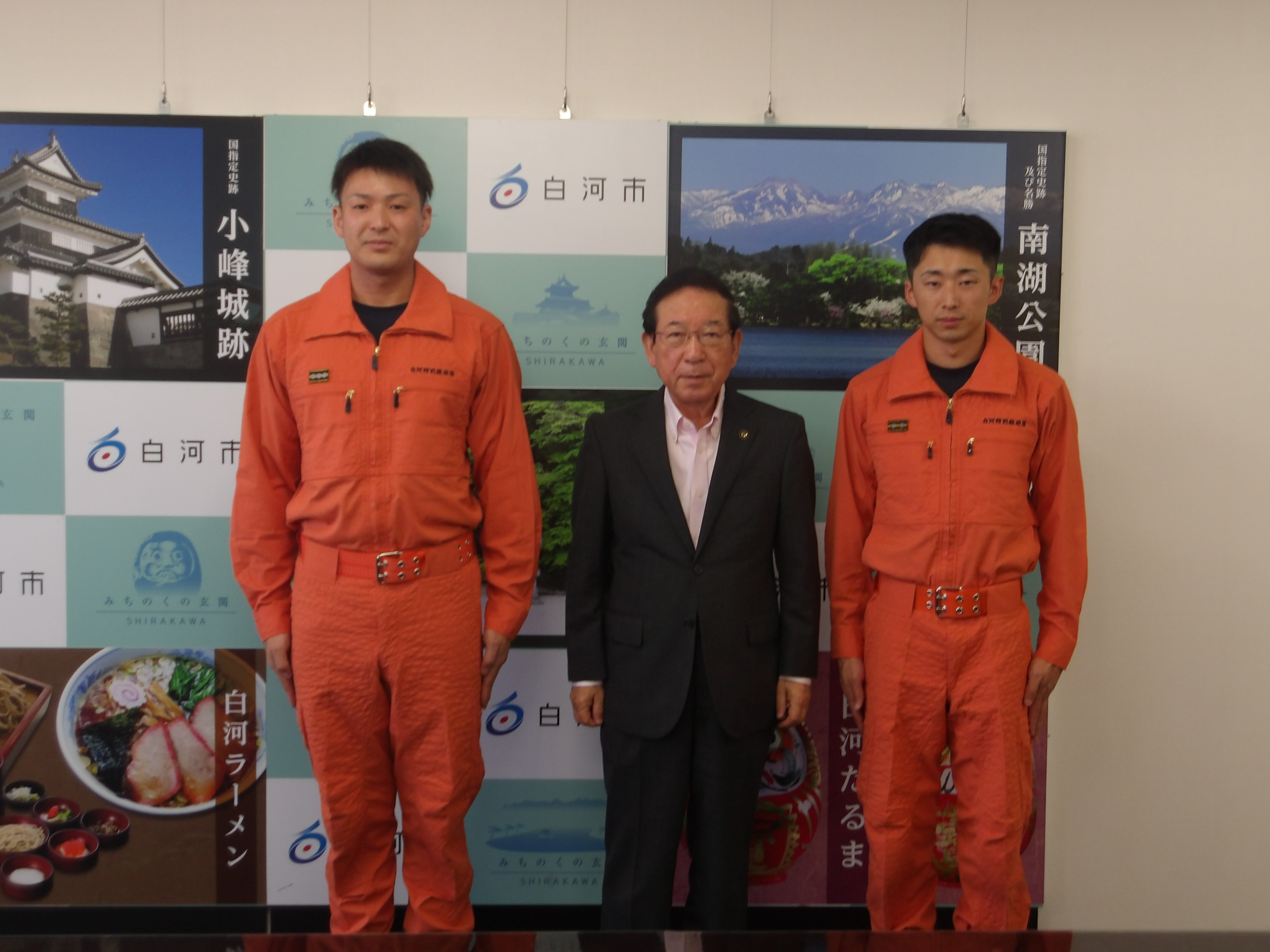 第54回全国消防救助技術大会出場決定を鈴木管理者に報告しました！