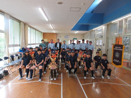 令和8年度　小野田小大竹少年少女火防団入団式